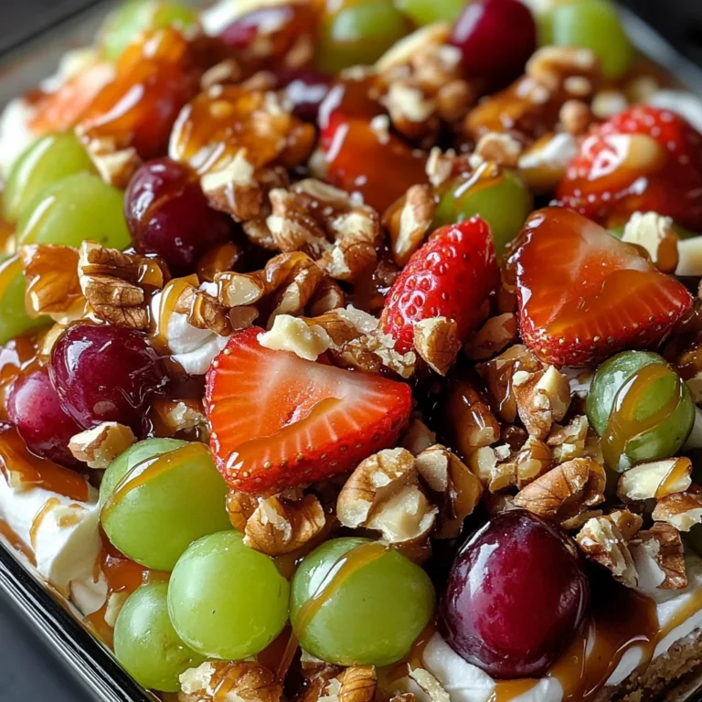 Caramel Crunch Cheesecake Fruit Salad