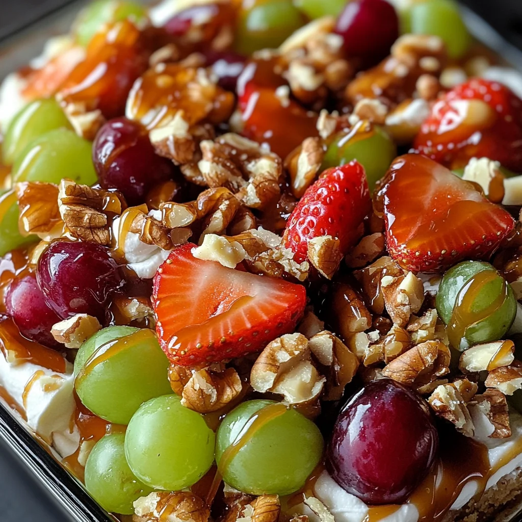 Caramel Crunch Cheesecake Fruit Salad