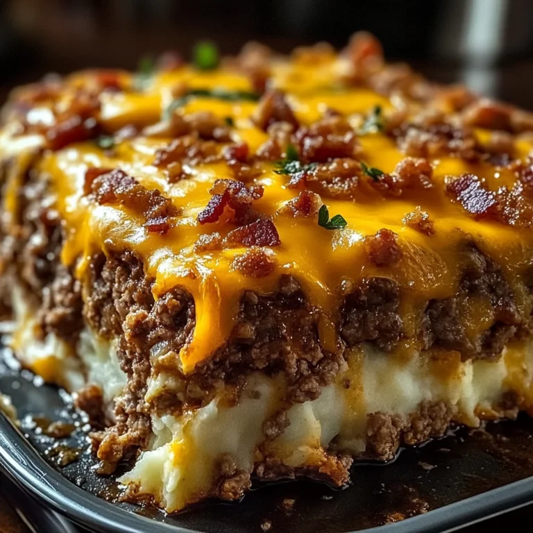 Cheesy Loaded Meatloaf Casserole