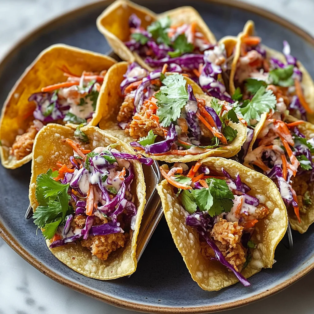 Chicken Wonton Tacos