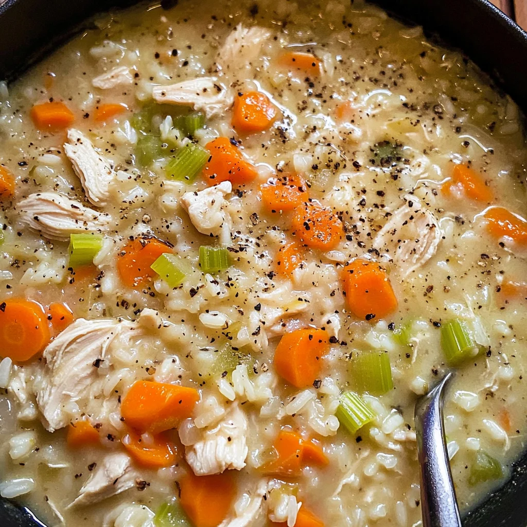 Crack Chicken and Rice Soup