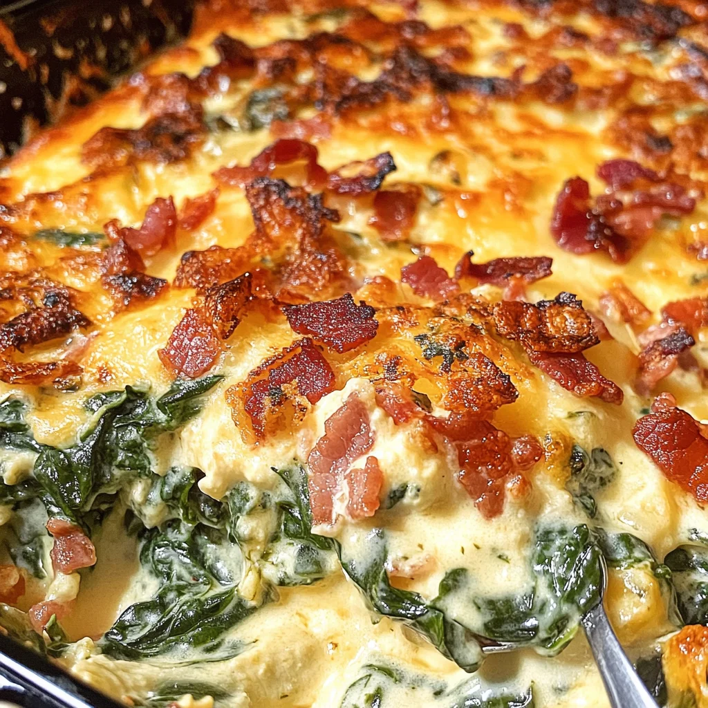 Creamed Spinach Bake