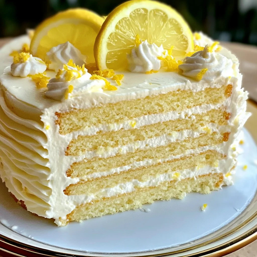 Creamy Lemon Cheesecake Cake