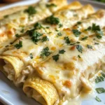 Creamy White Chicken Enchiladas