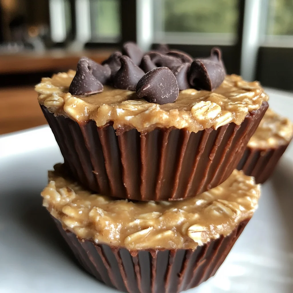 Easy Peanut Butter Protein Oatmeal Cups