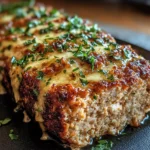 Garlic Parmesan Chicken Meatloaf