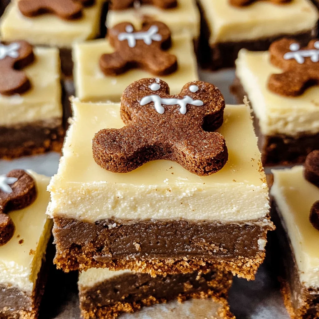 Gingerbread Cheesecake Bars