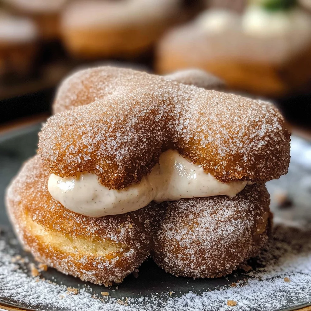 Gingerbread Cheesecake Donuts