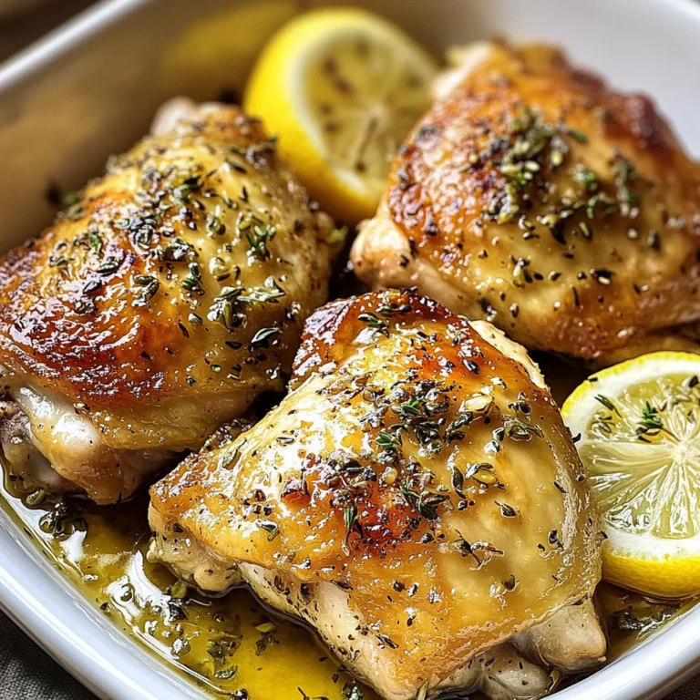 Greek Lemon Chicken Thighs