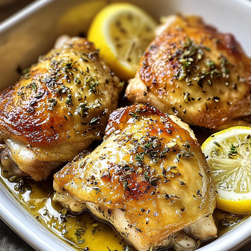 Greek Lemon Chicken Thighs