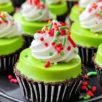 Grinch Mini Cheesecakes