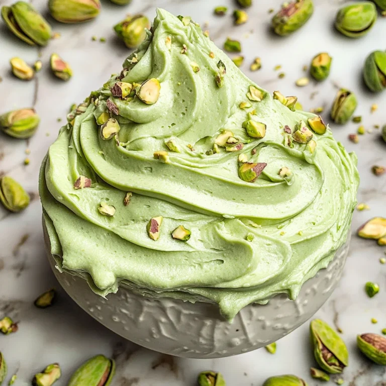 How to Make Pistachio Buttercream Frosting (video)