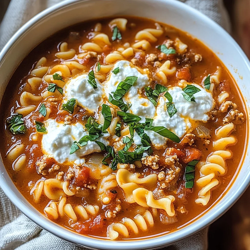 Irresistible Lasagna Soup