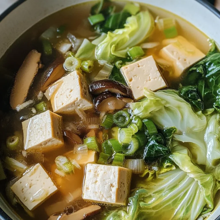 Napa Cabbage Tofu Soup