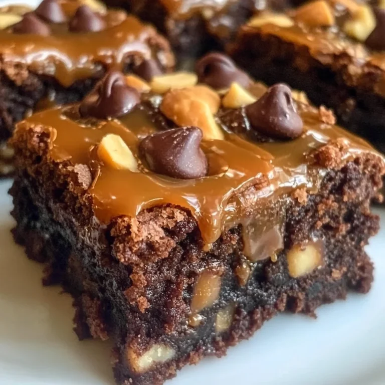 Outrageous Snickers Brownies
