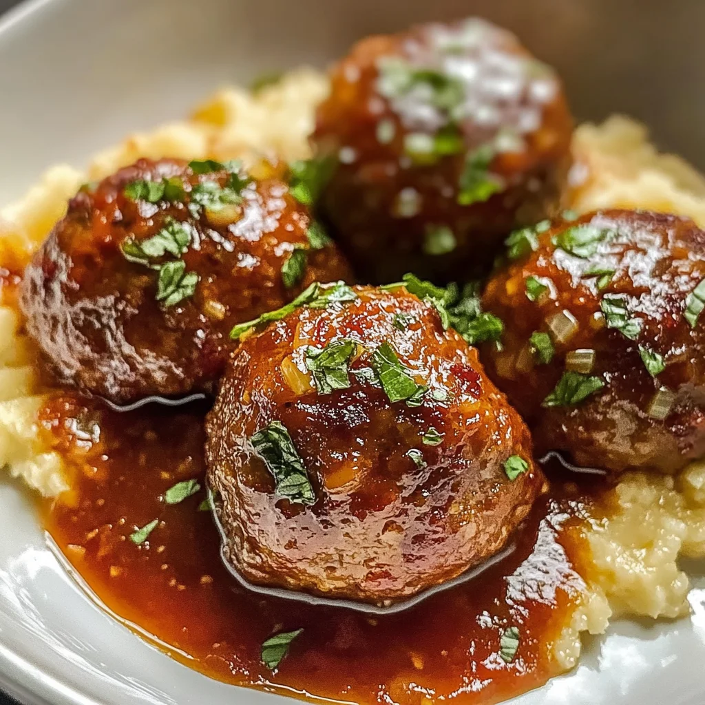 Savory Meatloaf Meatballs