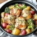 Slow Cooker Creamy Garlic Chicken And Veggies Recipe