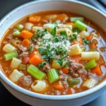 Slow Cooker Italian chicken hamburger Soup
