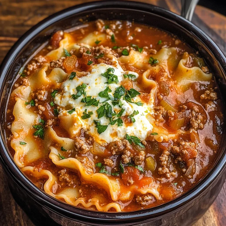 Slow Cooker Lasagna Soup