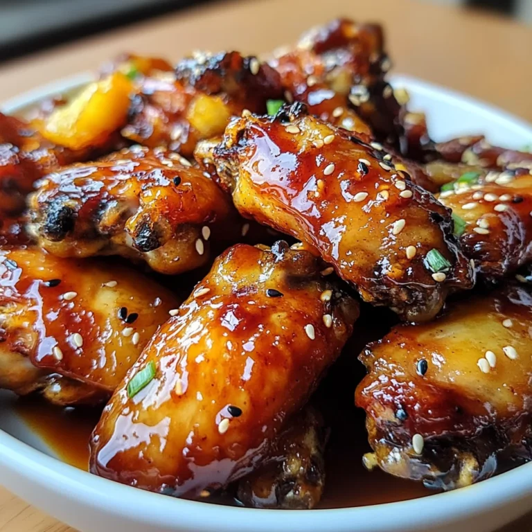 Sticky Pineapple-Teriyaki Chicken Wings in 3 Steps