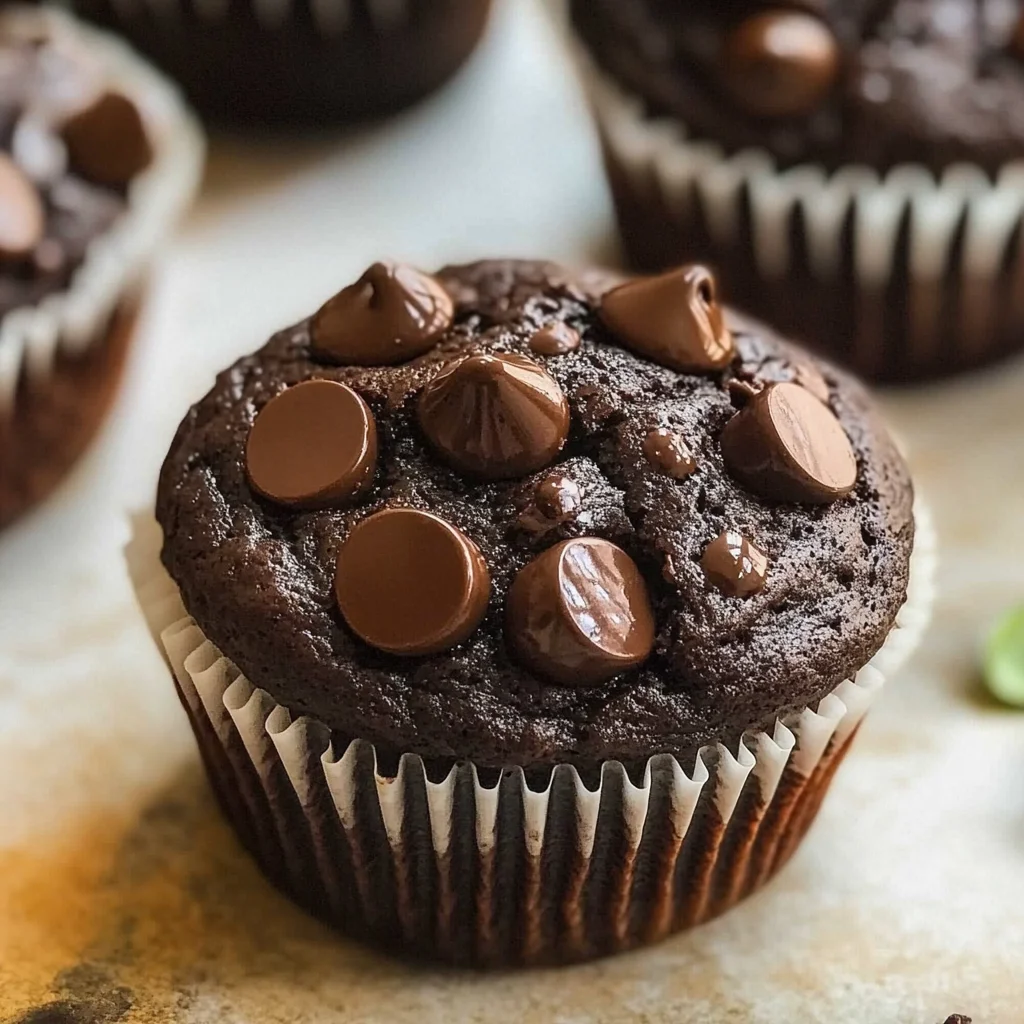 Chocolate Spinach Muffins