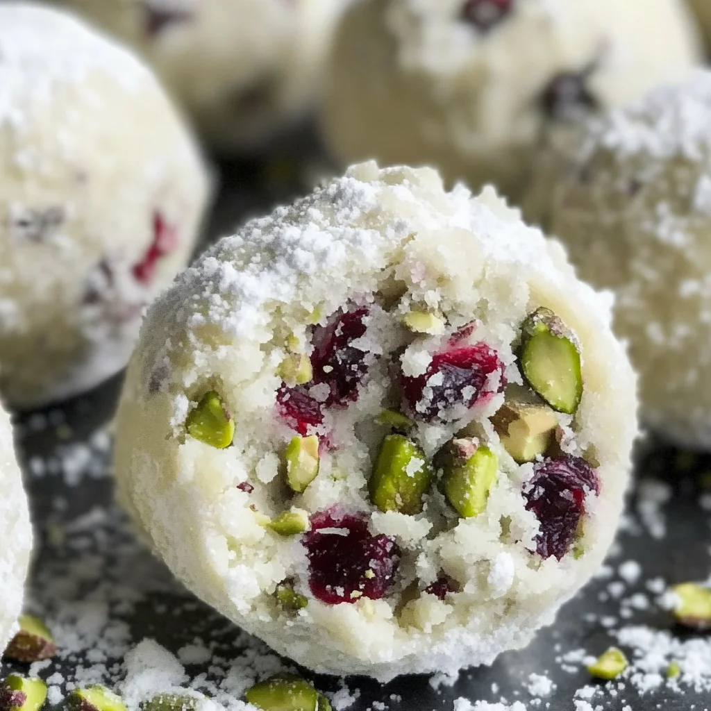 Cranberry Pistachio White Chocolate Truffles