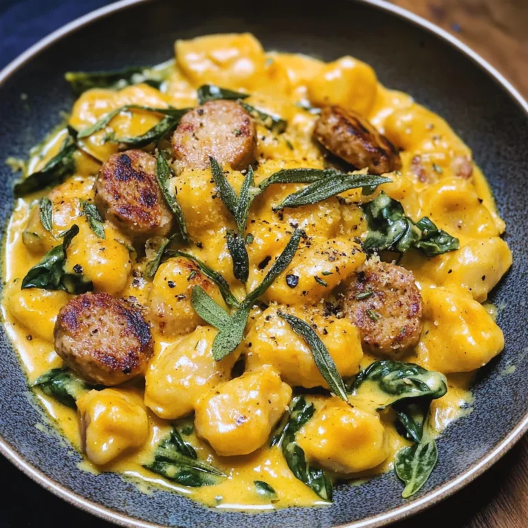 Creamy Pumpkin Gnocchi with Spinach and Sausage (30-Minute, One-Pan)