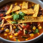 Crockpot Chicken Tortilla Soup