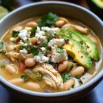 Crockpot Mediterranean White Chicken Chili