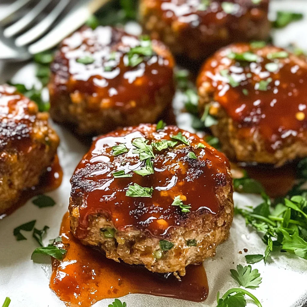 Easy Mini Meatloaf - With Ground Turkey