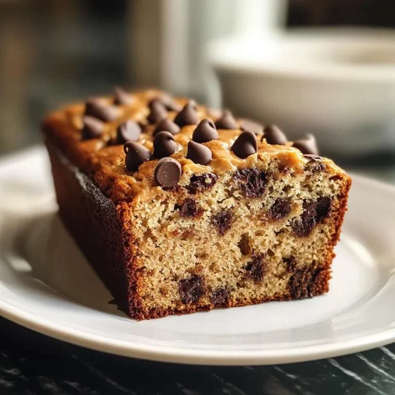Easy Peanut Butter Chocolate Chip Banana Bread Recipe