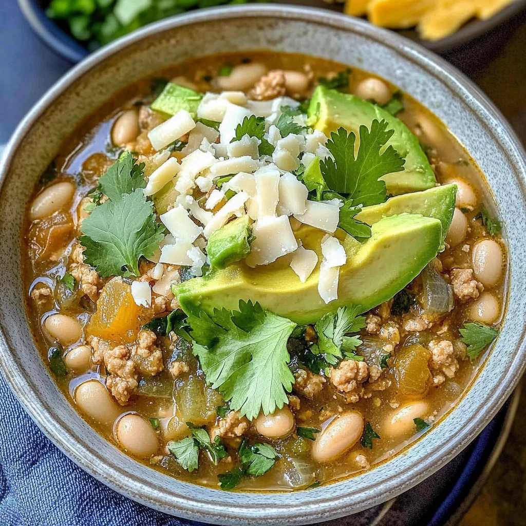 Easy White Bean Turkey Chili Verde