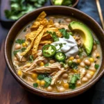 Flavorful Crockpot White Chicken Chili Soup