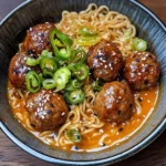 General Tso’s Meatball Ramen