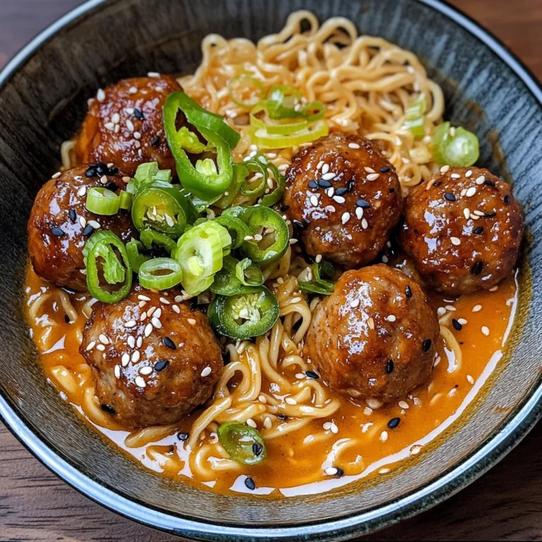 General Tso’s Meatball Ramen