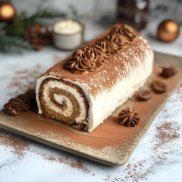Gourmet Tiramisu Yule Log Cake