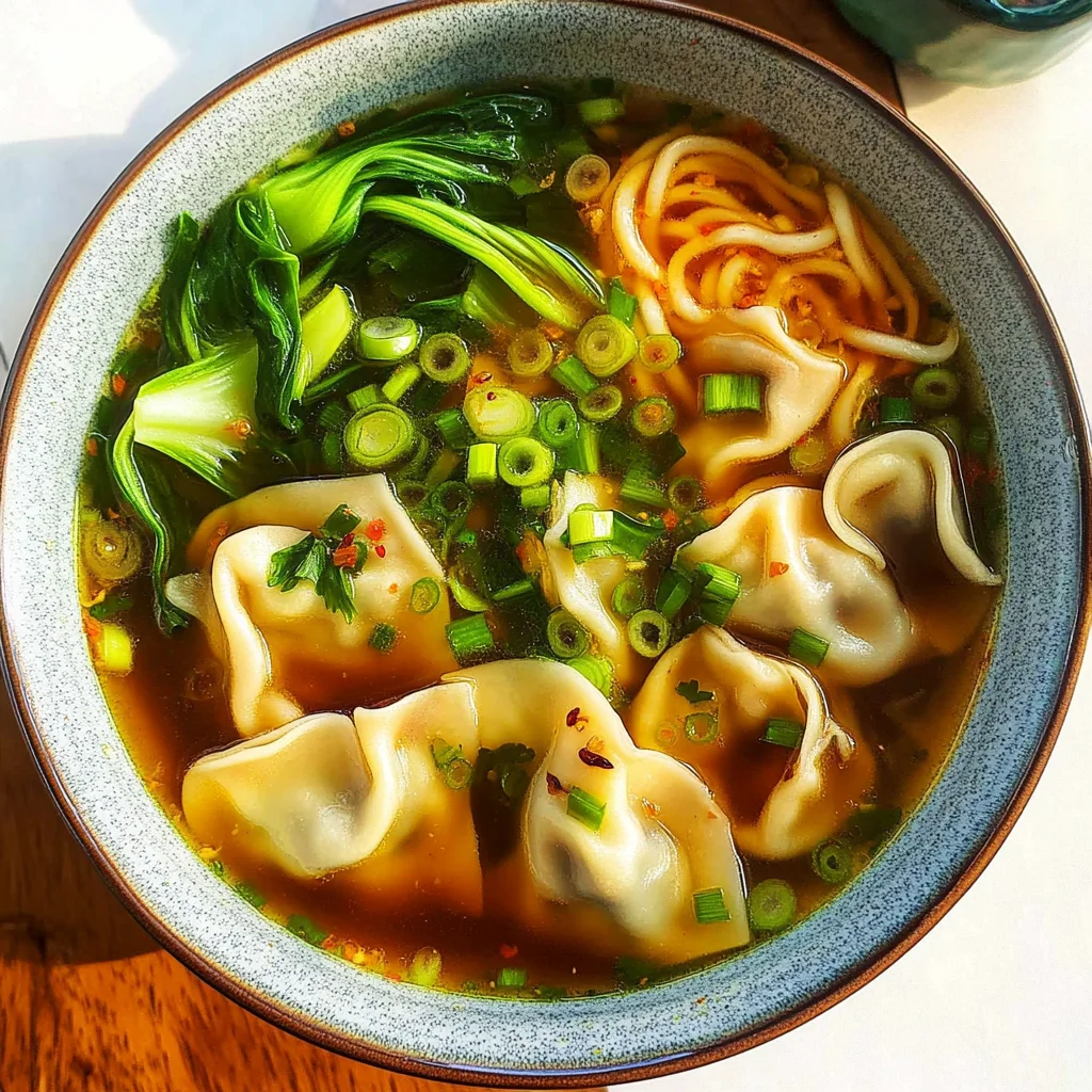 Gyoza Soup (Japanese Dumpling Soup)