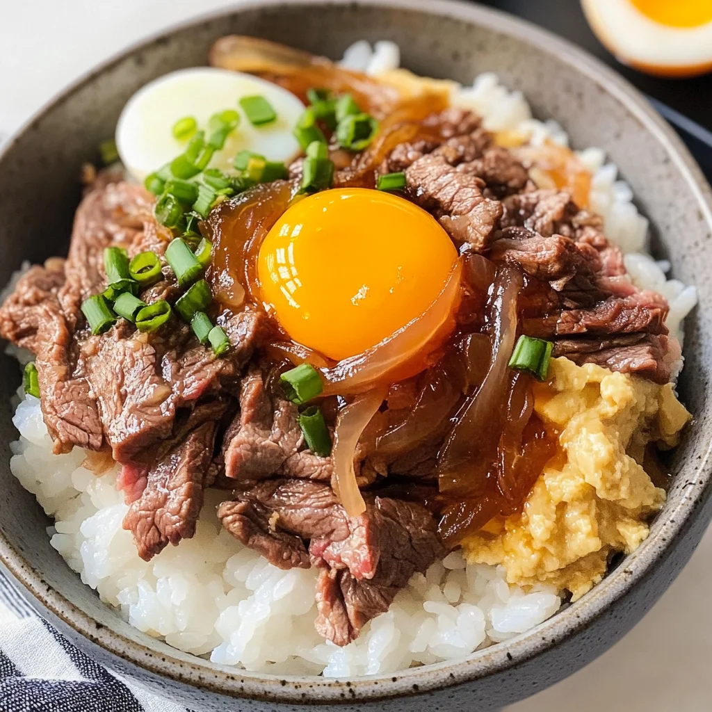Gyudon (Japanese Beef Bowl)