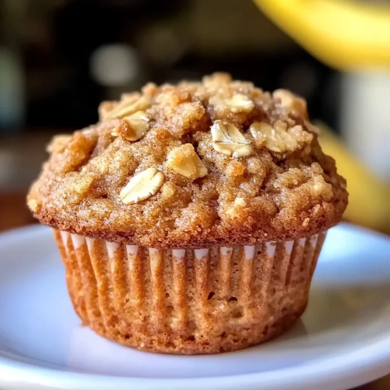 Healthy Banana Oatmeal Muffins
