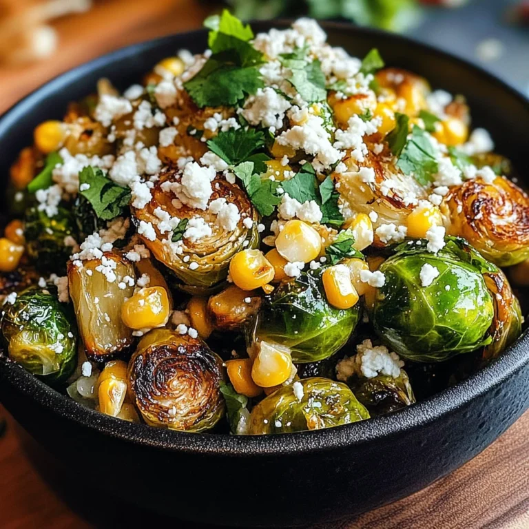 Mexican Street Corn Brussels Sprouts: A Flavorful Twist on a Classic Dish