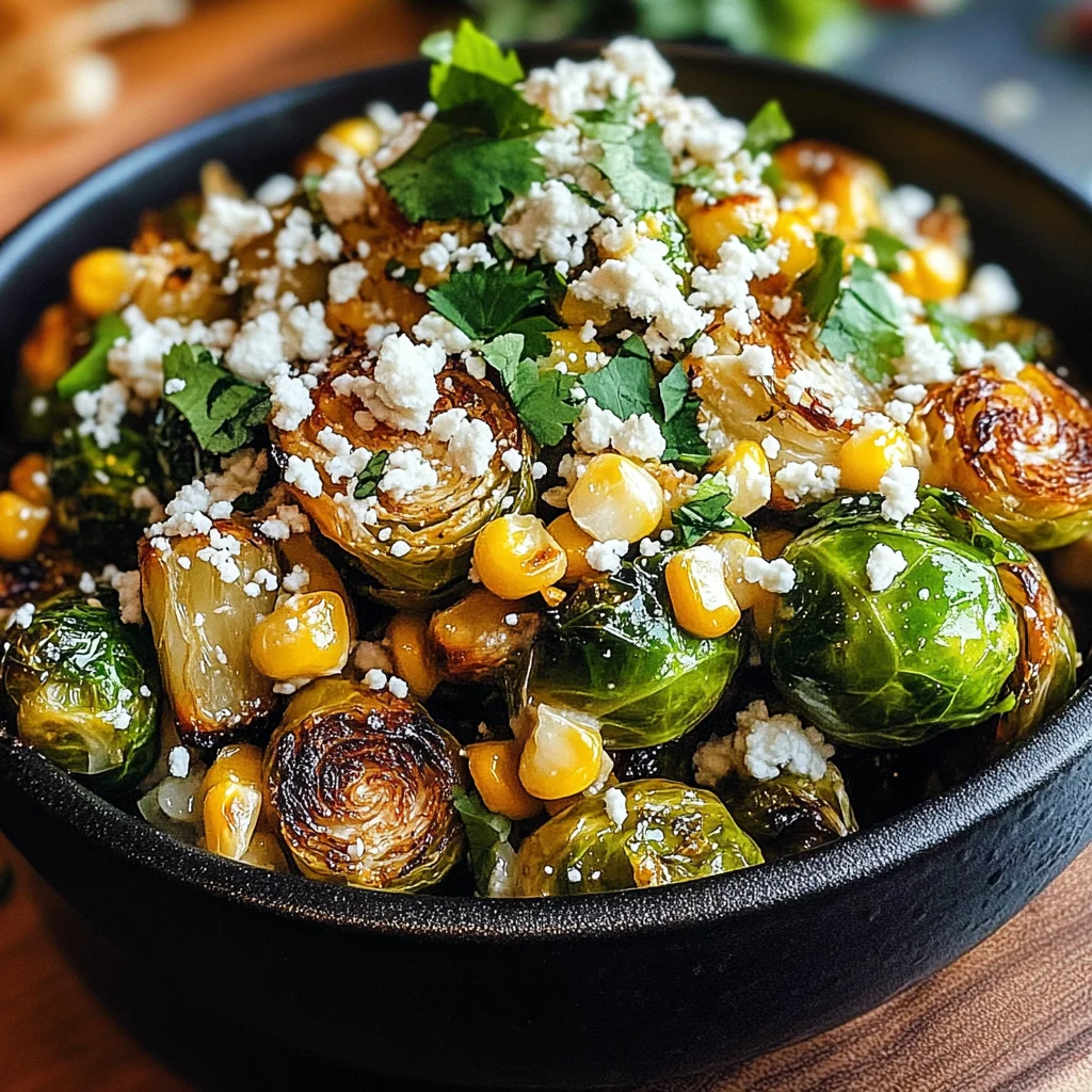 Mexican Street Corn Brussels Sprouts: A Flavorful Twist on a Classic Dish