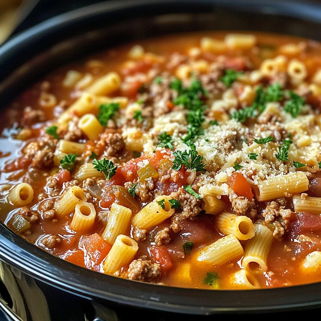 Olive Garden Slow Cooker Pasta Fagioli: Comfort in Every Spoonful