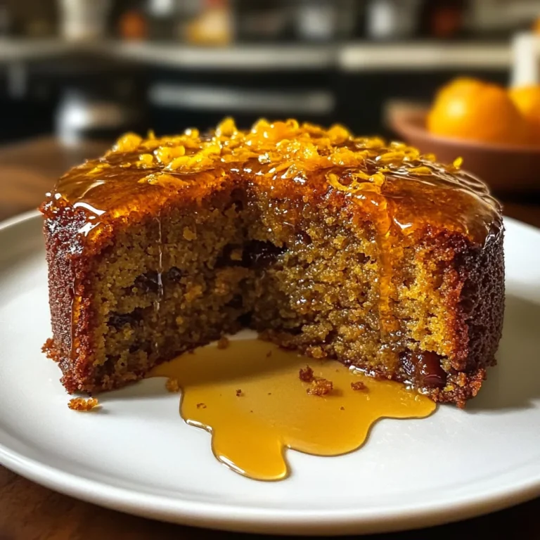 Orange & Cardamom Date Cake with Honey Drizzle