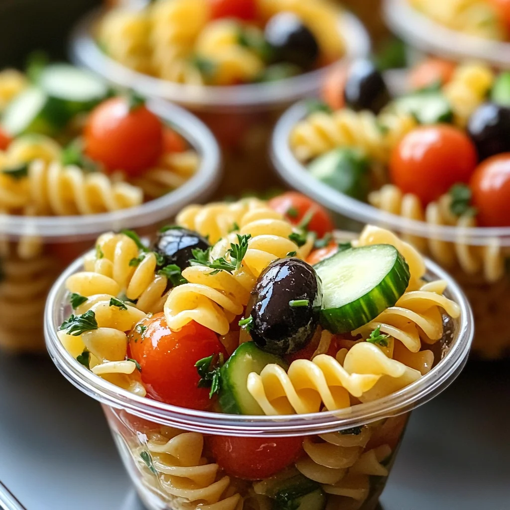 Pasta Salad Cups Recipe
