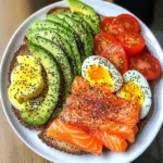 Smoked Salmon & Avocado Toast Power Plate