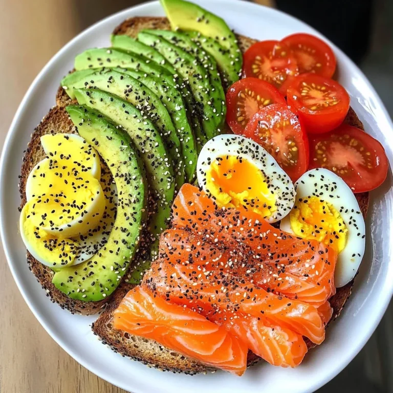 Smoked Salmon & Avocado Toast Power Plate