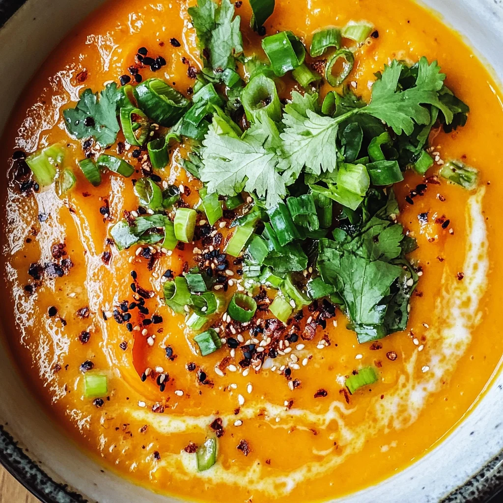 Spicy Miso Carrot Soup: Your Cozy Vegan Comfort Bowl