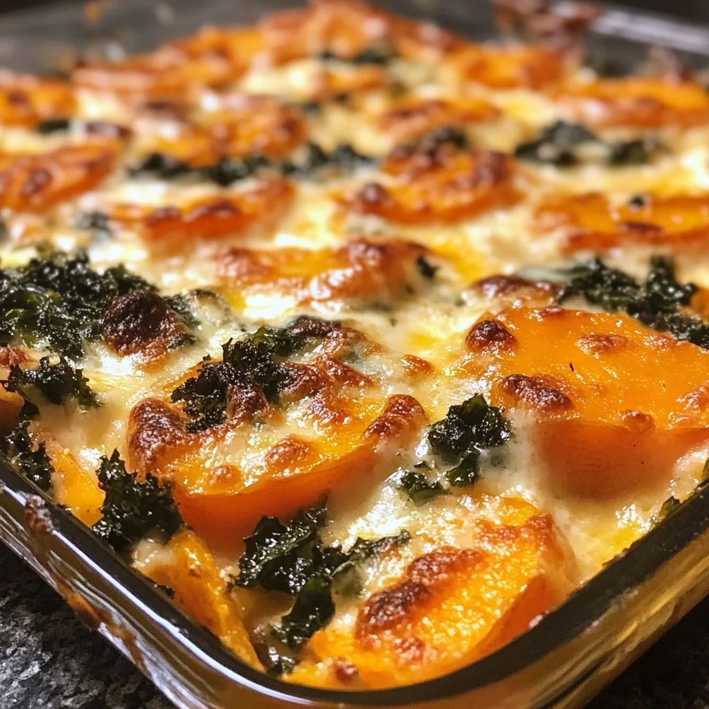 Sweet Potato Kale Gratin is a must-try comfort dish!