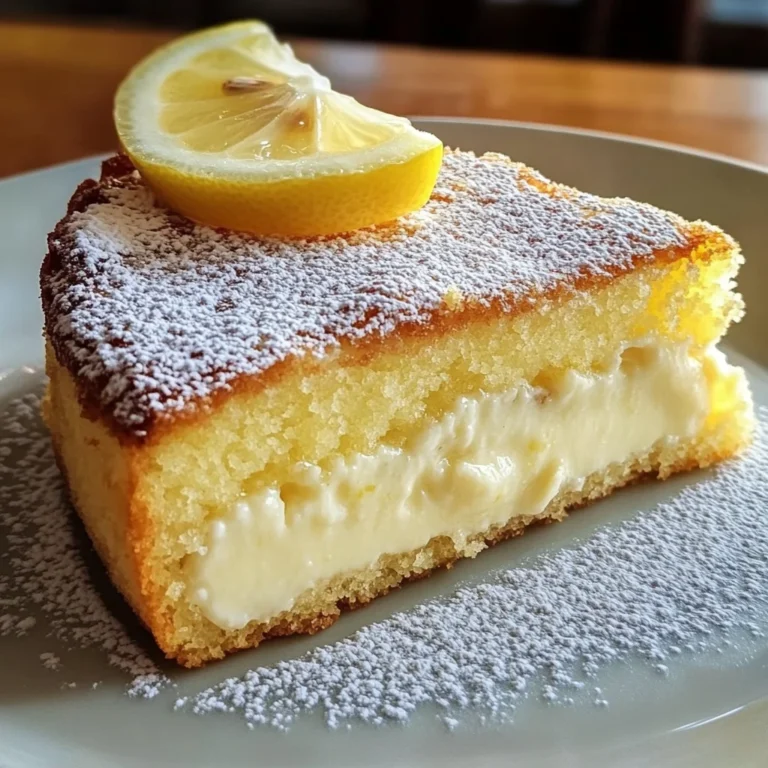 The Best Lemon Custard Cake