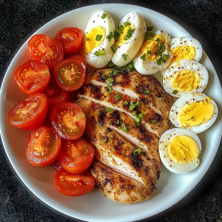 Tomato-Lovers Protein Plate with Chicken & Eggs